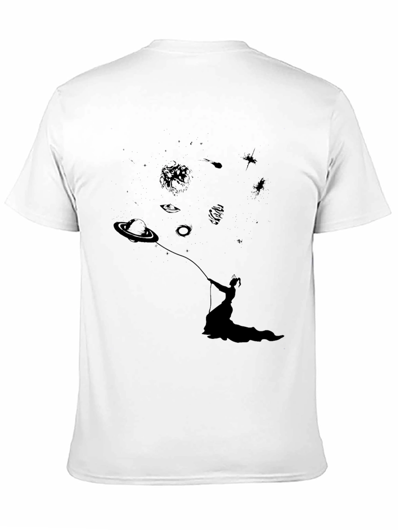 Black Cosmic Dreamer Graphic Tee view 11