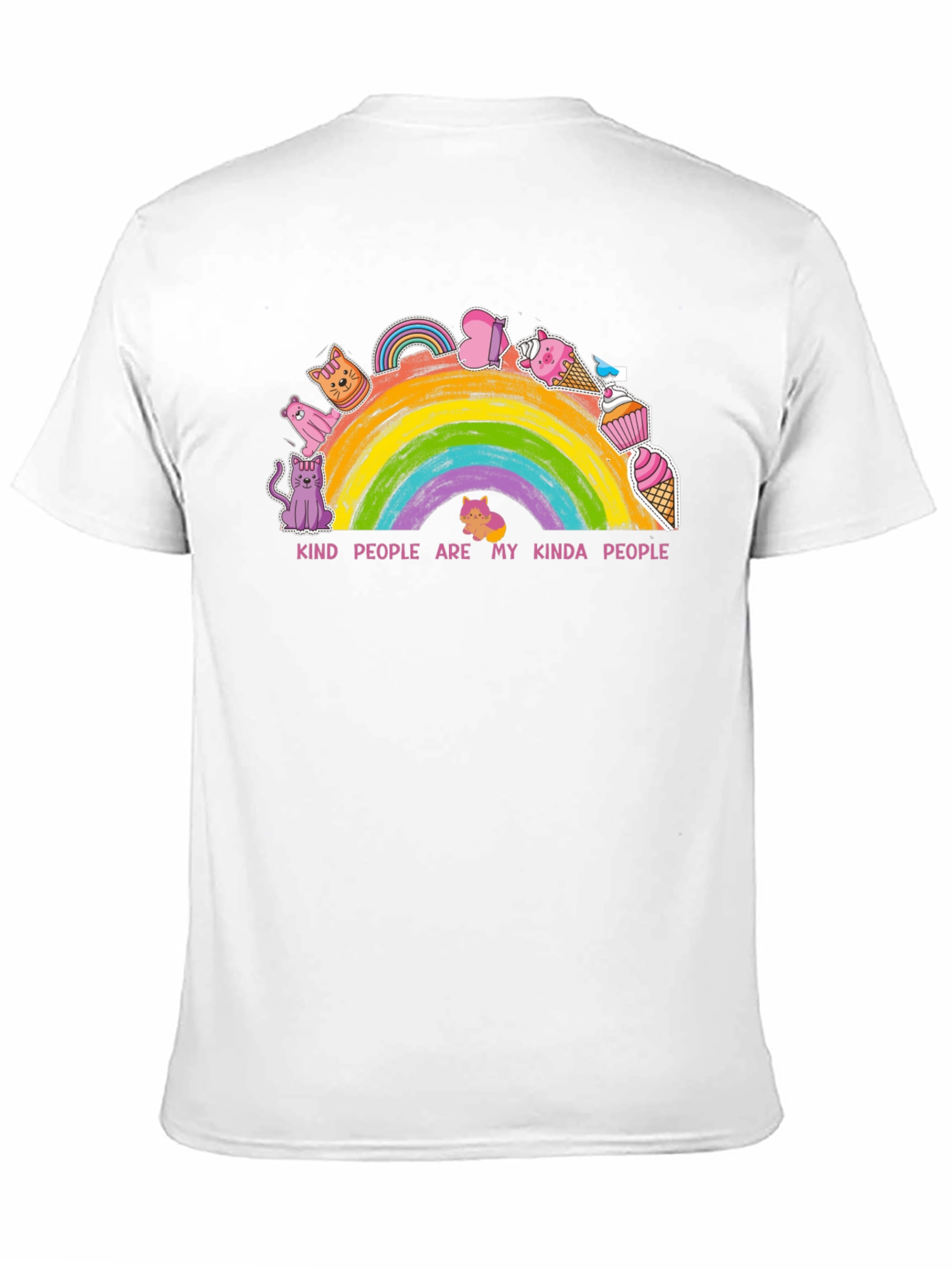 Black Kind People Rainbow Graphic Tee view 11