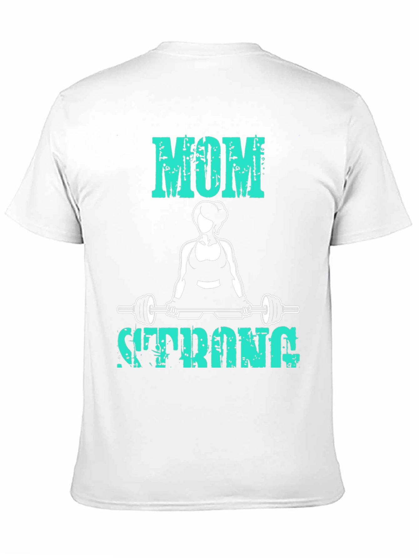 Black Mom Strong T-Shirt - Fitness Workout Tee view 11