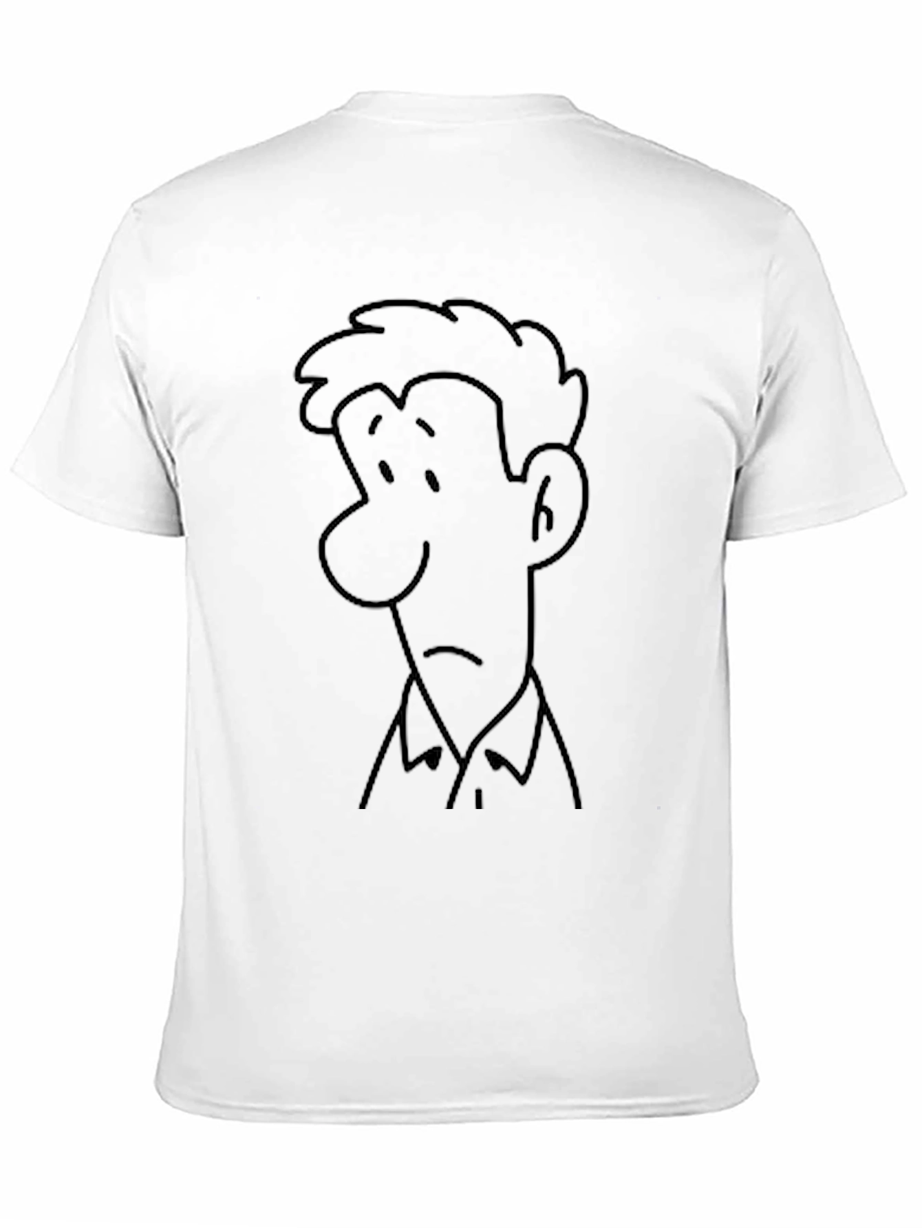 Black Cartoon Face Graphic Black Tee view 11