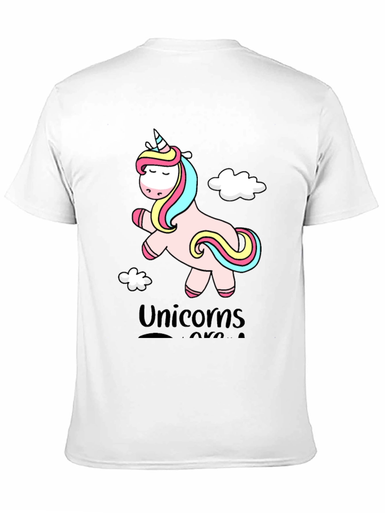 Black Unicorns Are Real Graphic Tee - Black view 11