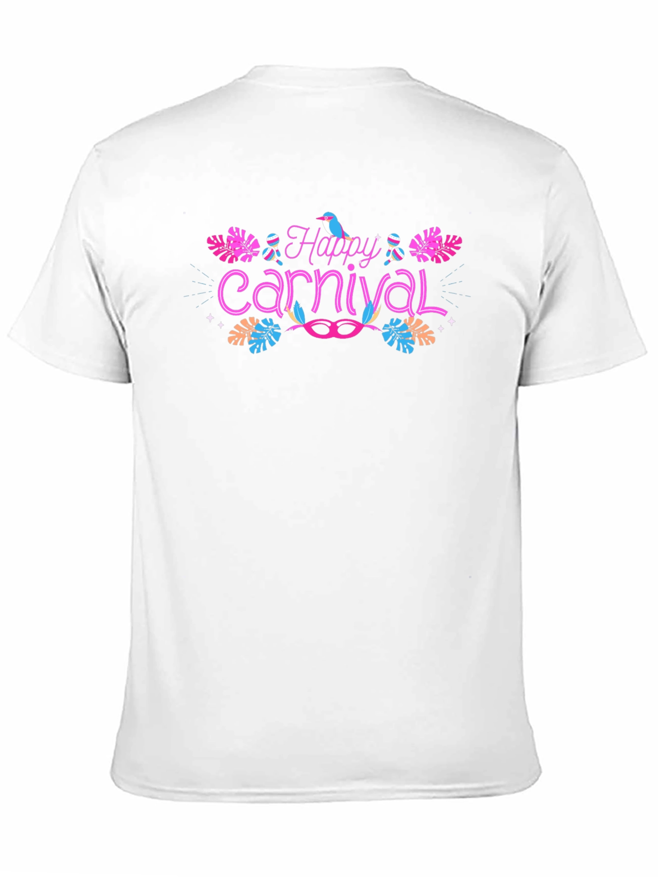 Black Happy Carnival Graphic Tee - Black Cotton Blend view 11