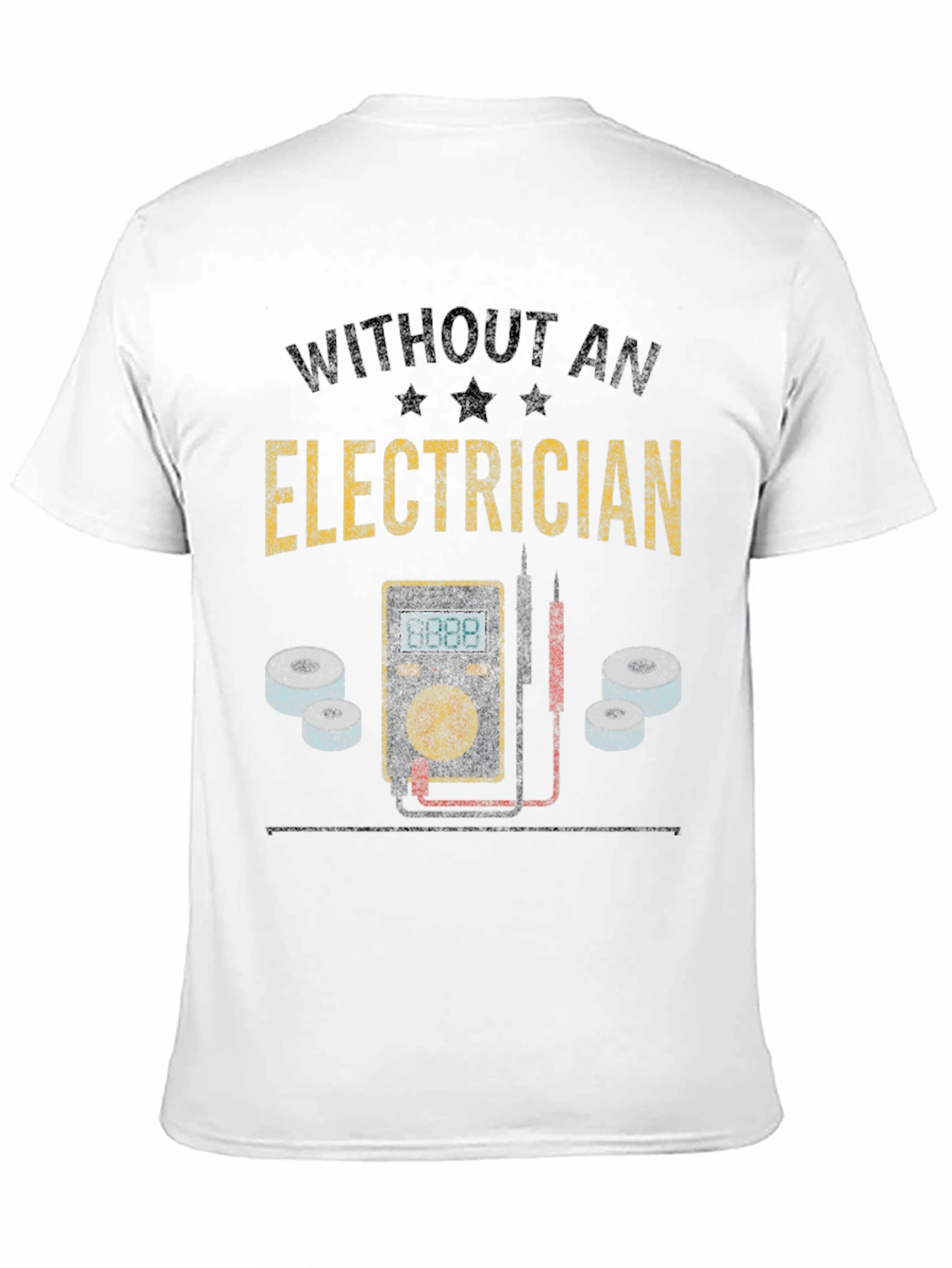 Black Electrician T-Shirt Funny Gift view 11