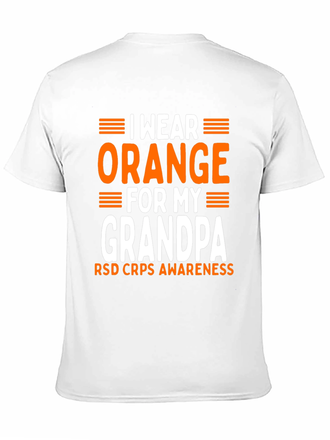 I Wear Orange For My Grandpa Awareness T-Shirt - 11