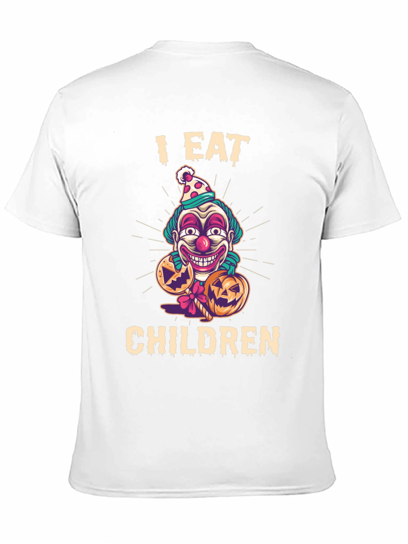 Black I Eat Children Clown Halloween T-Shirt view 11