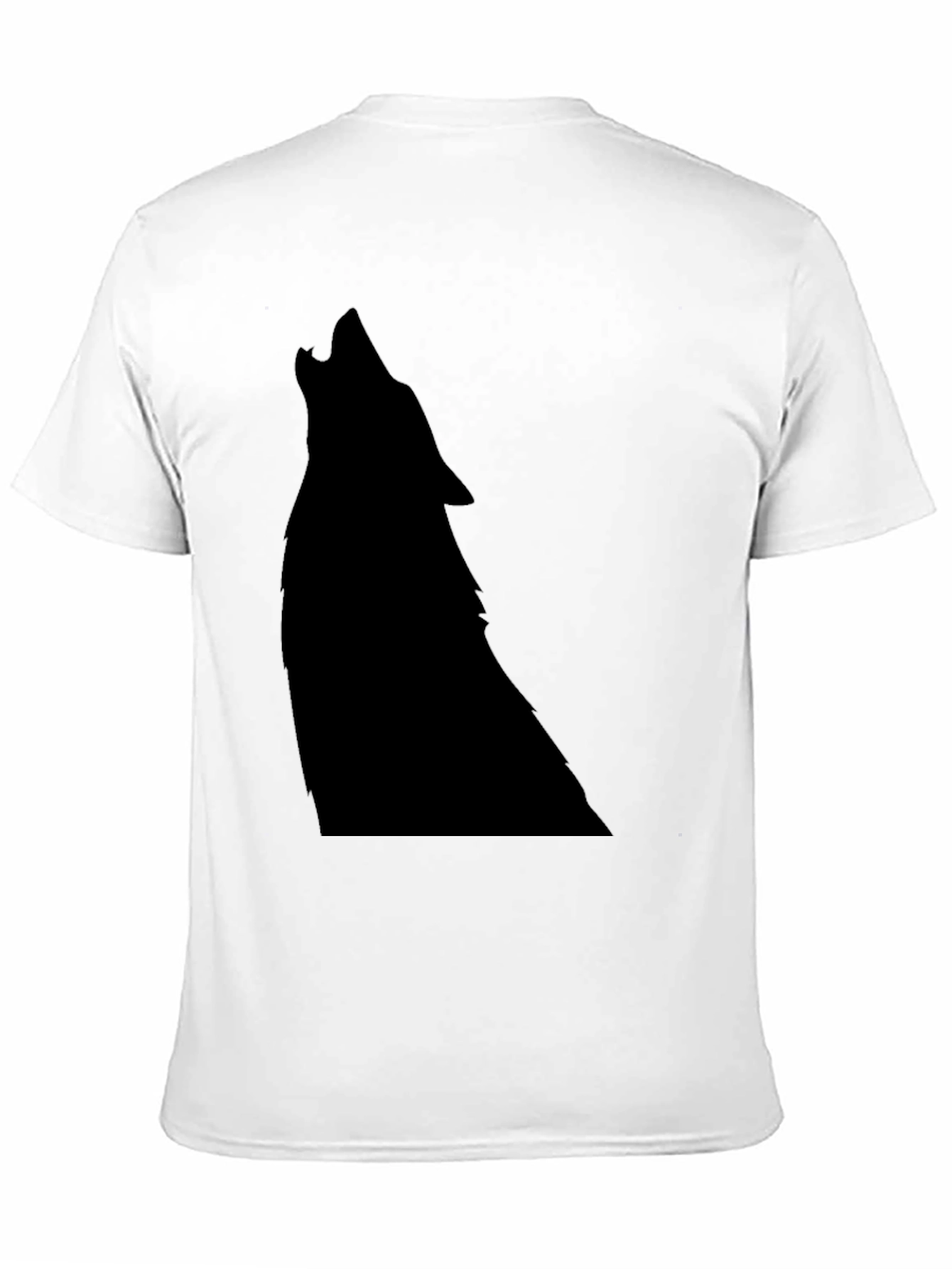 Black Black Wolf Silhouette Graphic Tee view 11