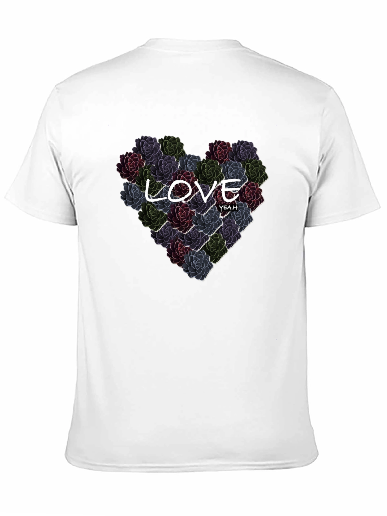 Black Floral Heart Love T-Shirt - Stylish Graphic Tee view 11