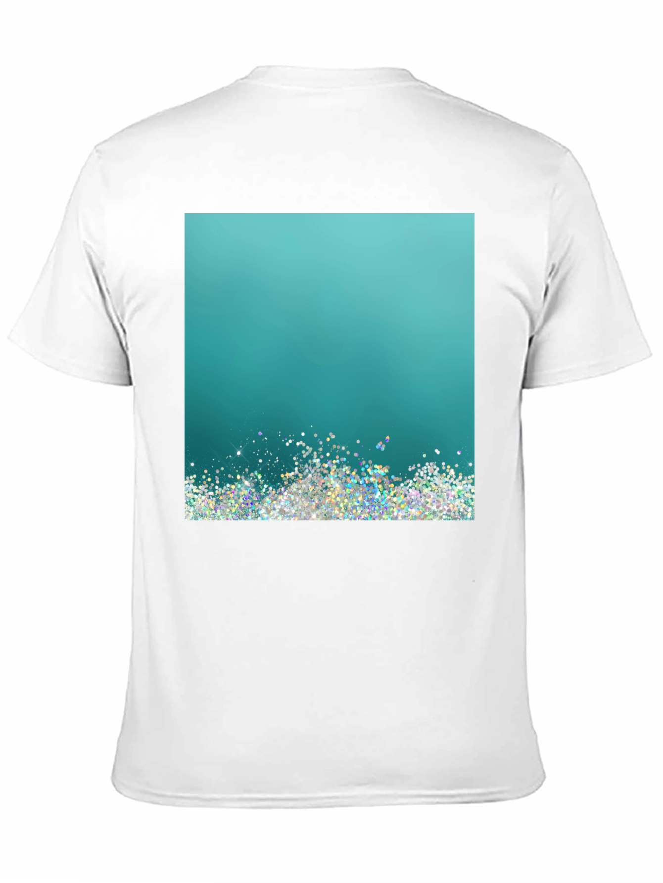 Black Glitter Gradient Tee view 11