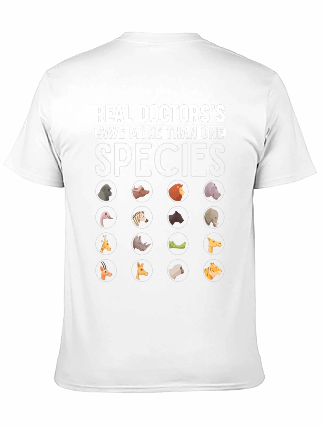 Vet Animal Doctor T-Shirt Save More Than One Species Tee - 11