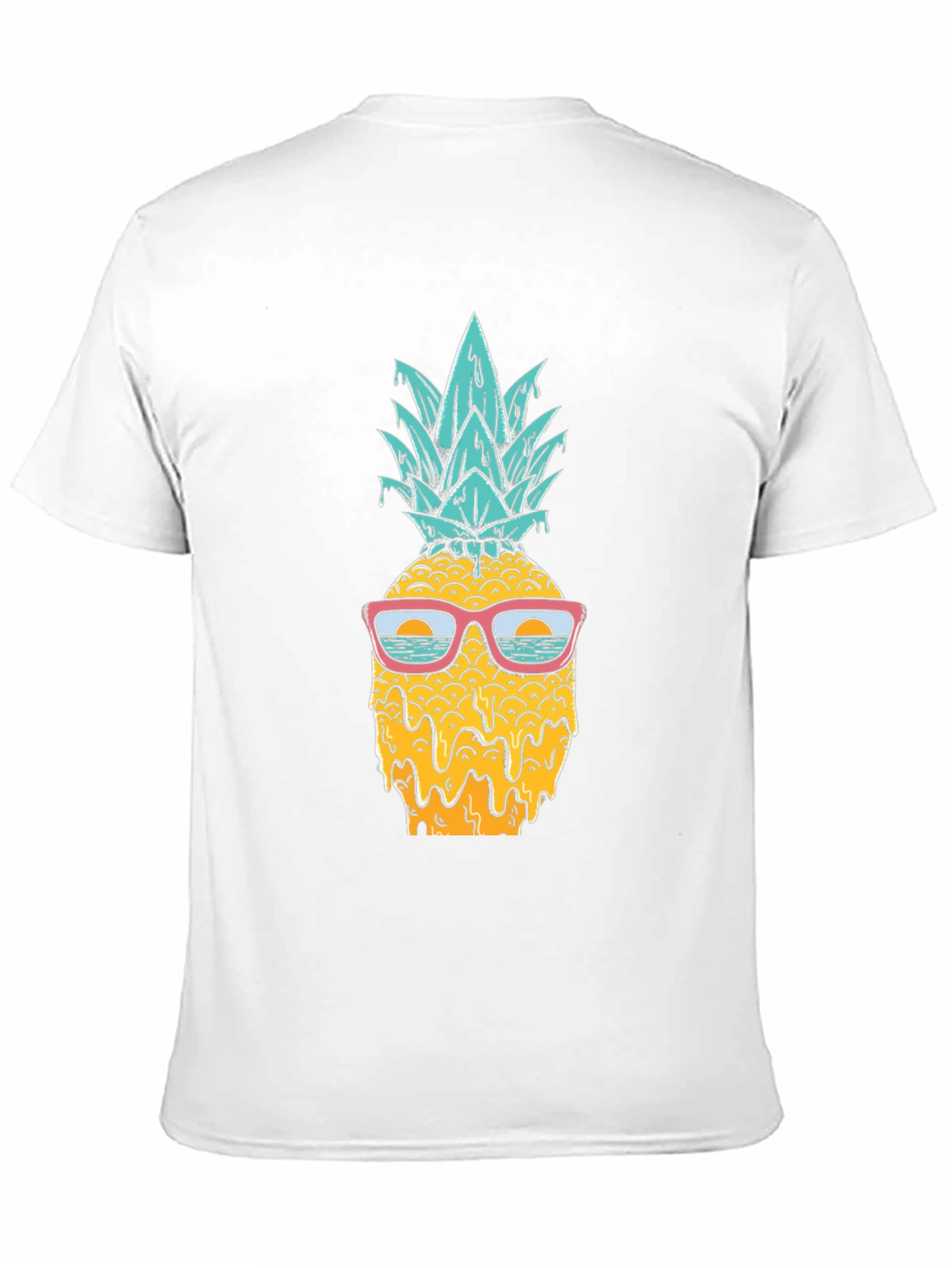 Black Cool Pineapple Graphic T-Shirt - Tropical Vibes view 11