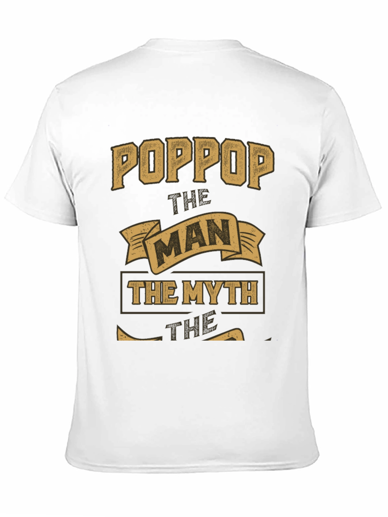 Black Poppop The Man The Myth Legend Graphic T-Shirt view 11