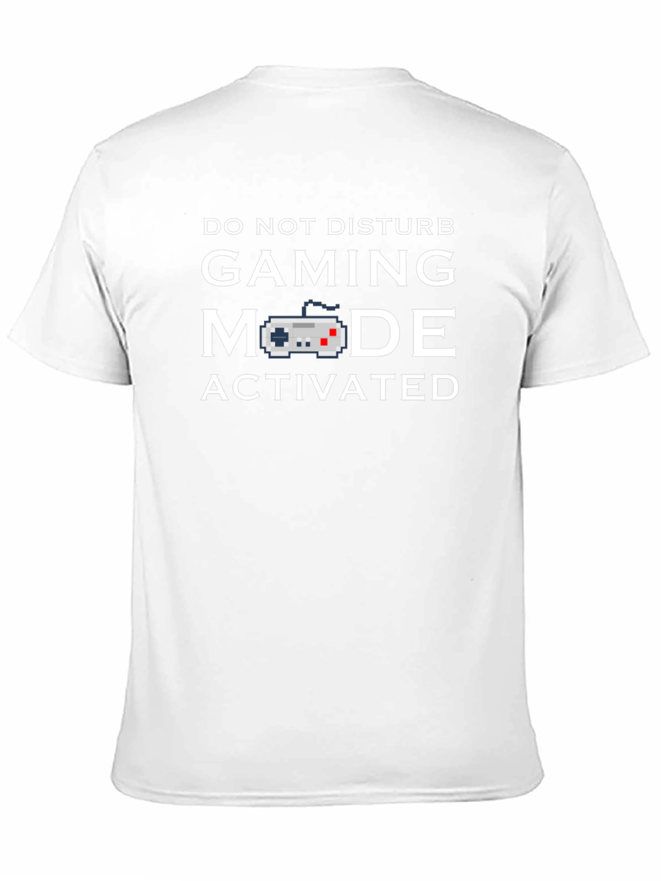 Black Gaming Mode Activated Black T-Shirt view 11