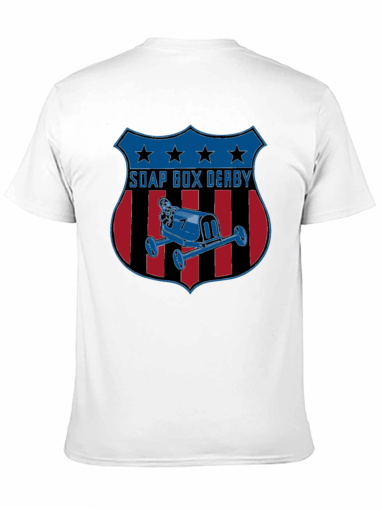 Black Soap Box Derby Graphic T-Shirt - Black Cotton Tee view 11