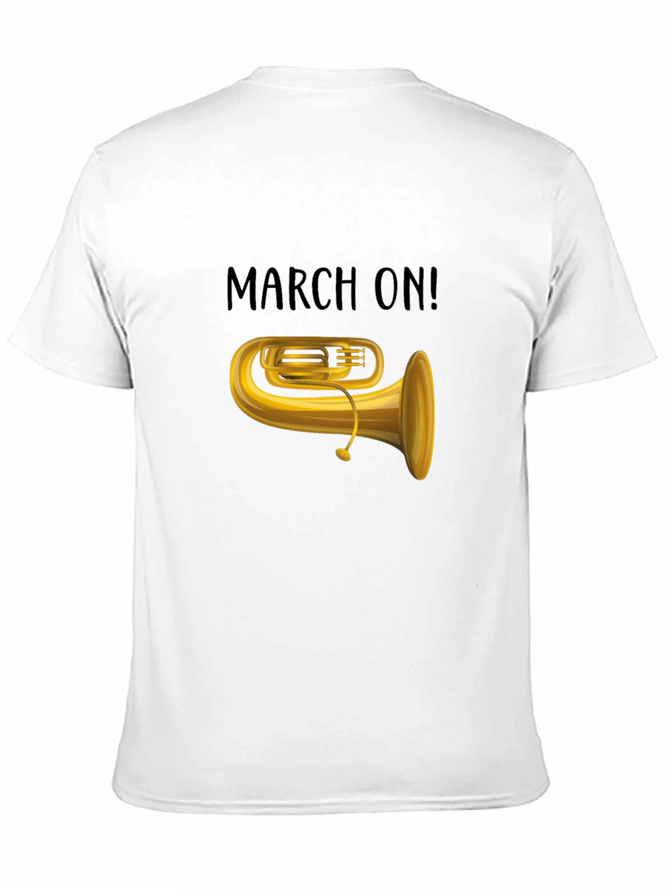 Black March On! Tuba Graphic Tee view 11