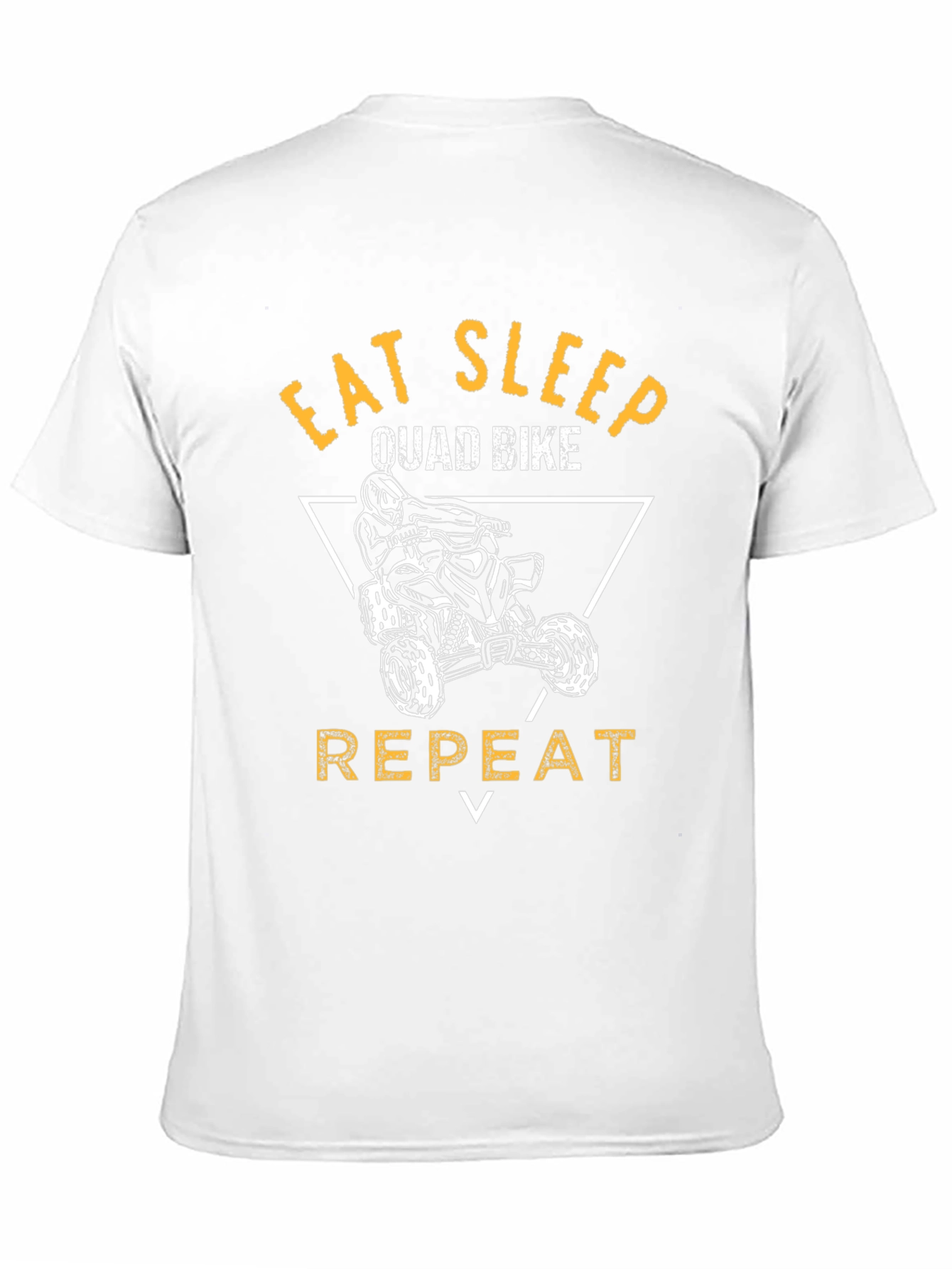 Black Eat Sleep Quad Bike Repeat T-Shirt view 11