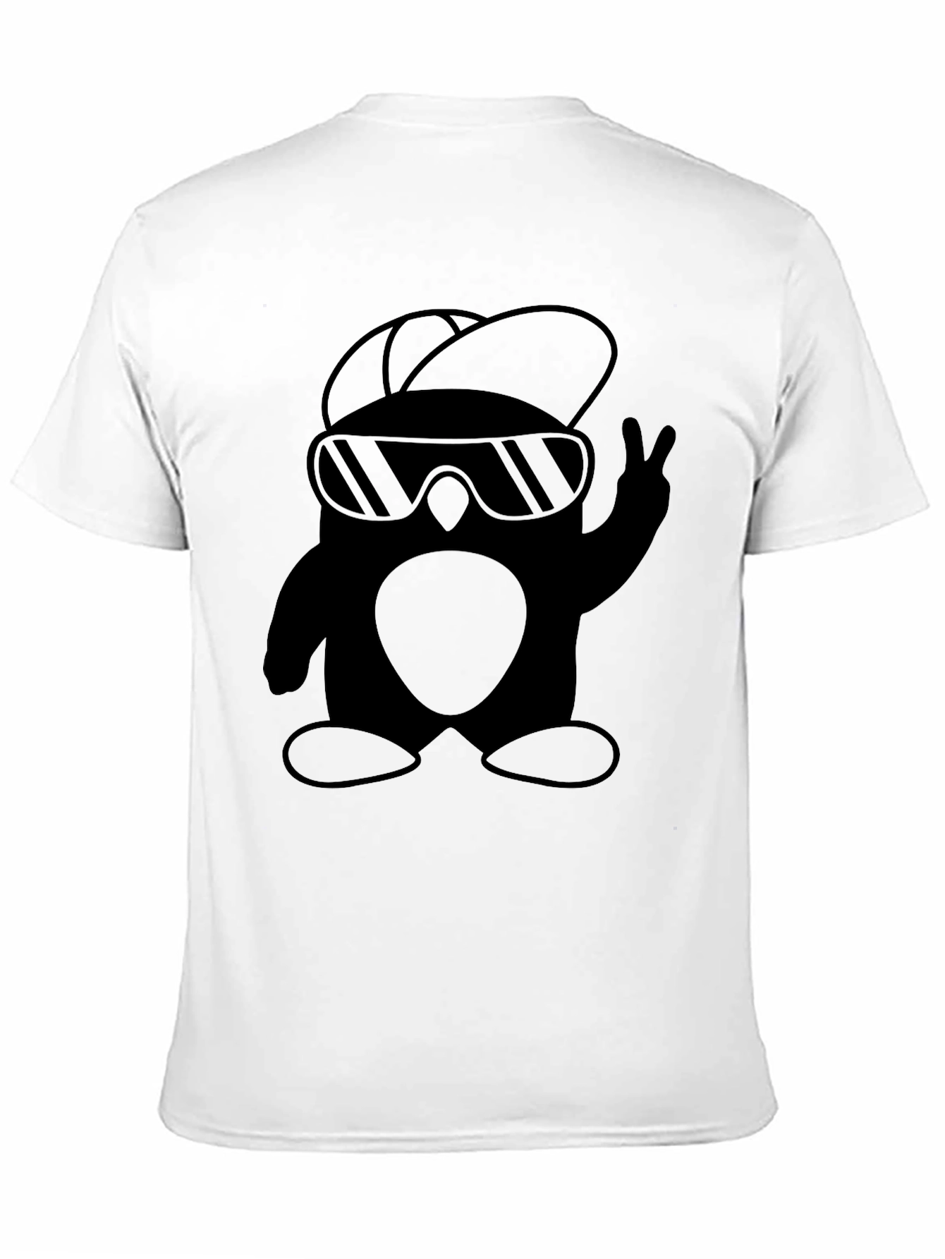 Black Cool Penguin Tee view 11