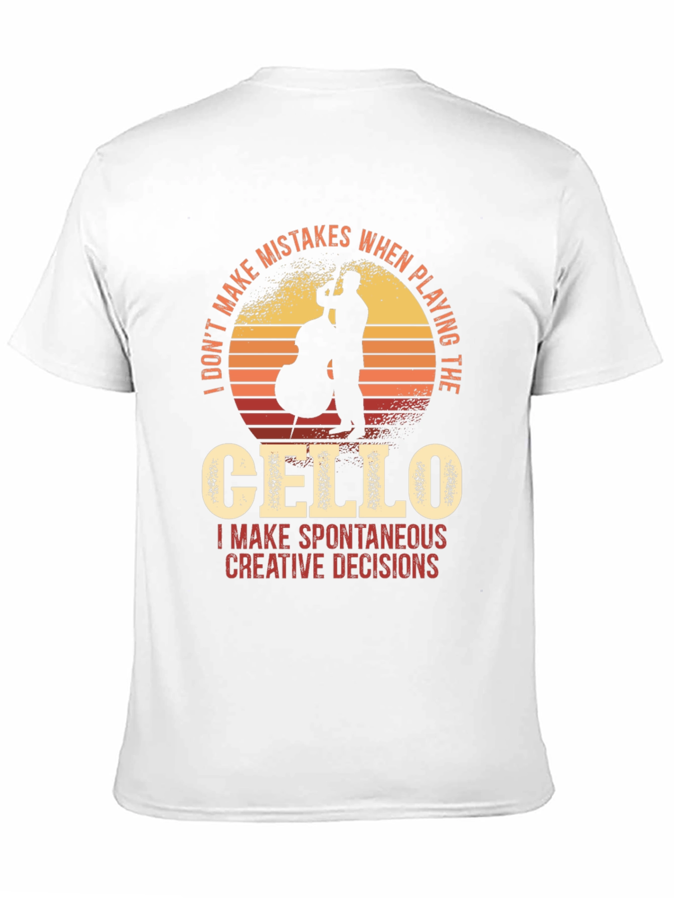 Black Cello Player T-Shirt - Funny Musician Tee view 11