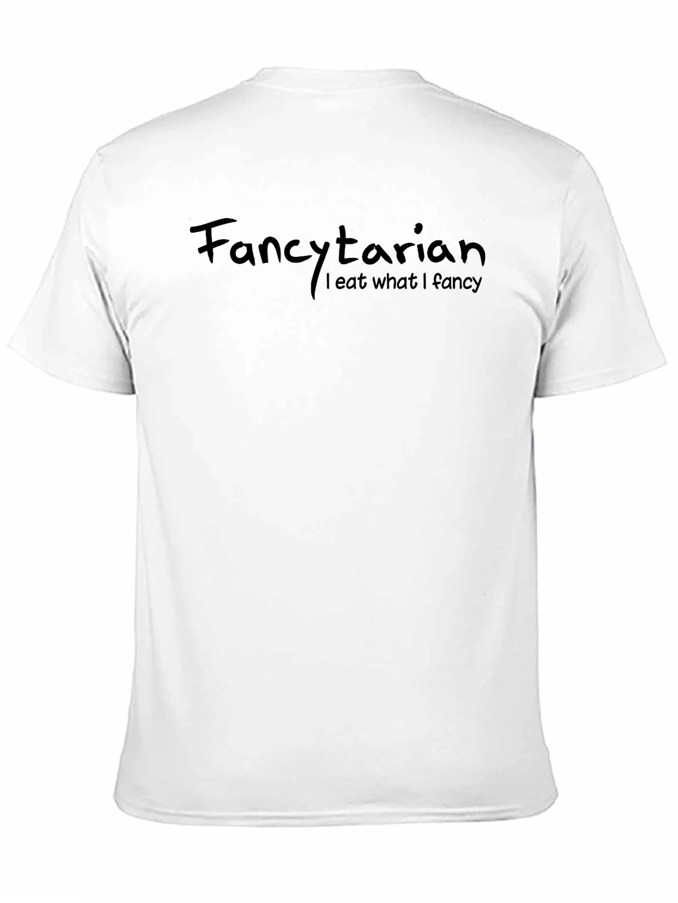 Black Fancytarian T-Shirt - I Eat What I Fancy - Novelty Tee view 11