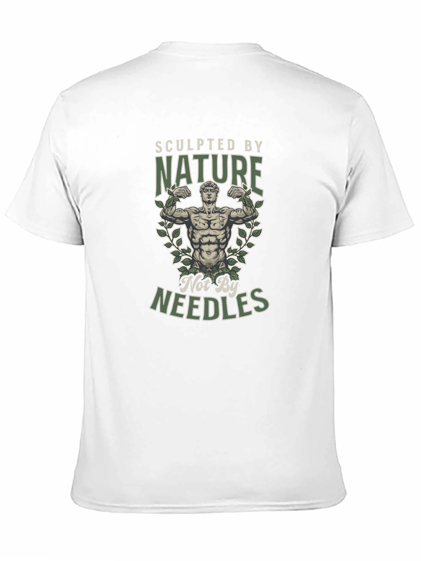 Black Sculpted by Nature T-Shirt - Natural Bodybuilding Tee view 11