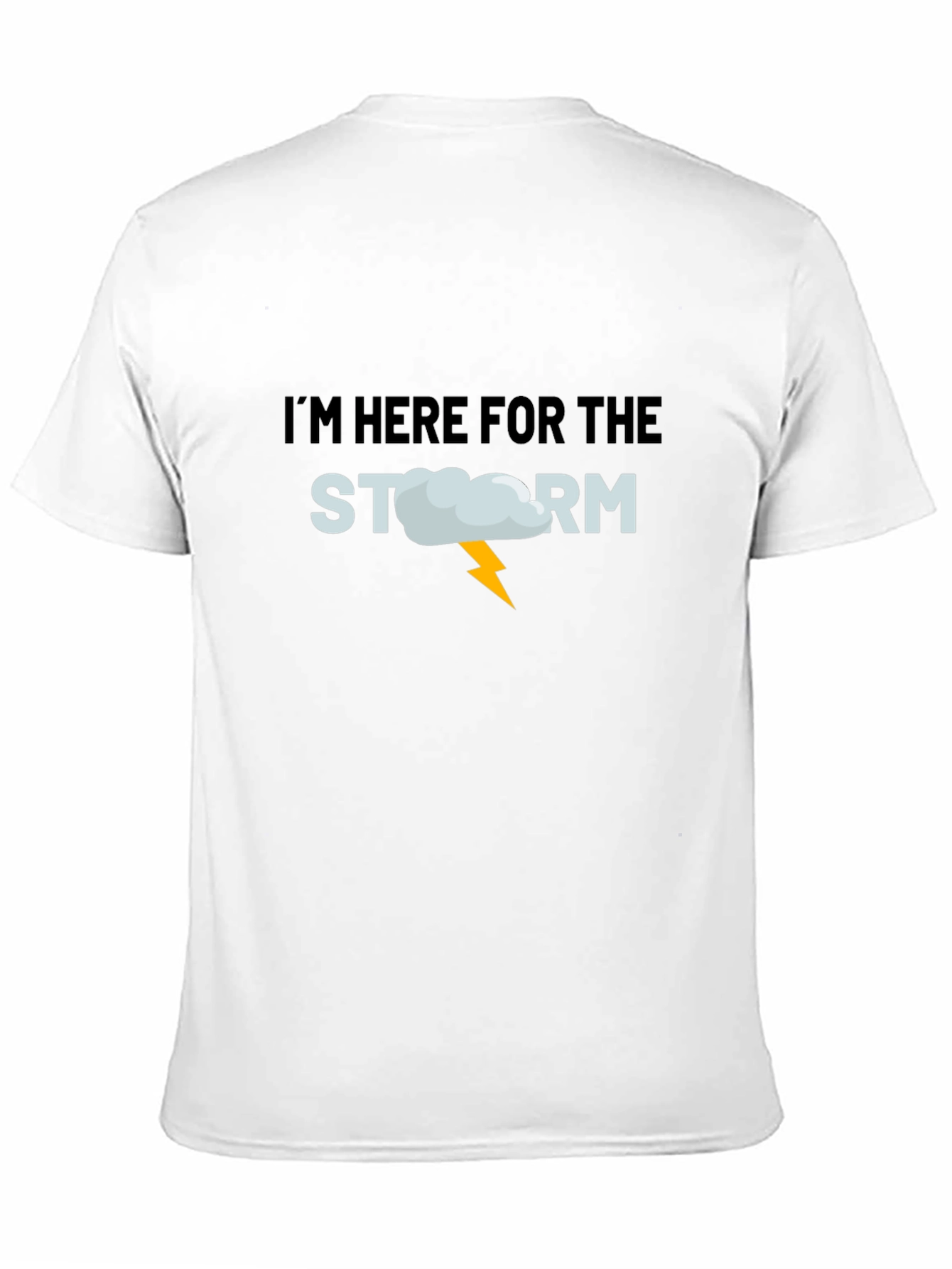 Black I'm Here For The Storm T-Shirt - Funny Weather Tee view 11