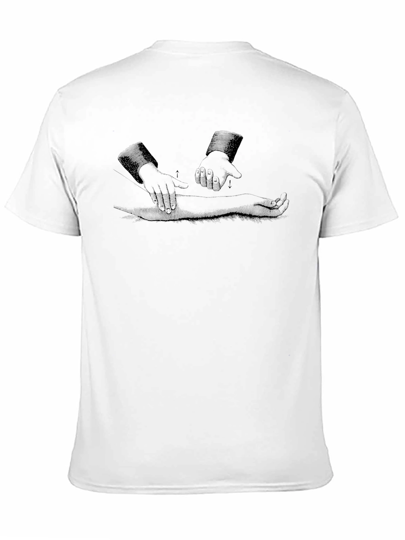 Black Unique Graphic Print Black T-Shirt view 11