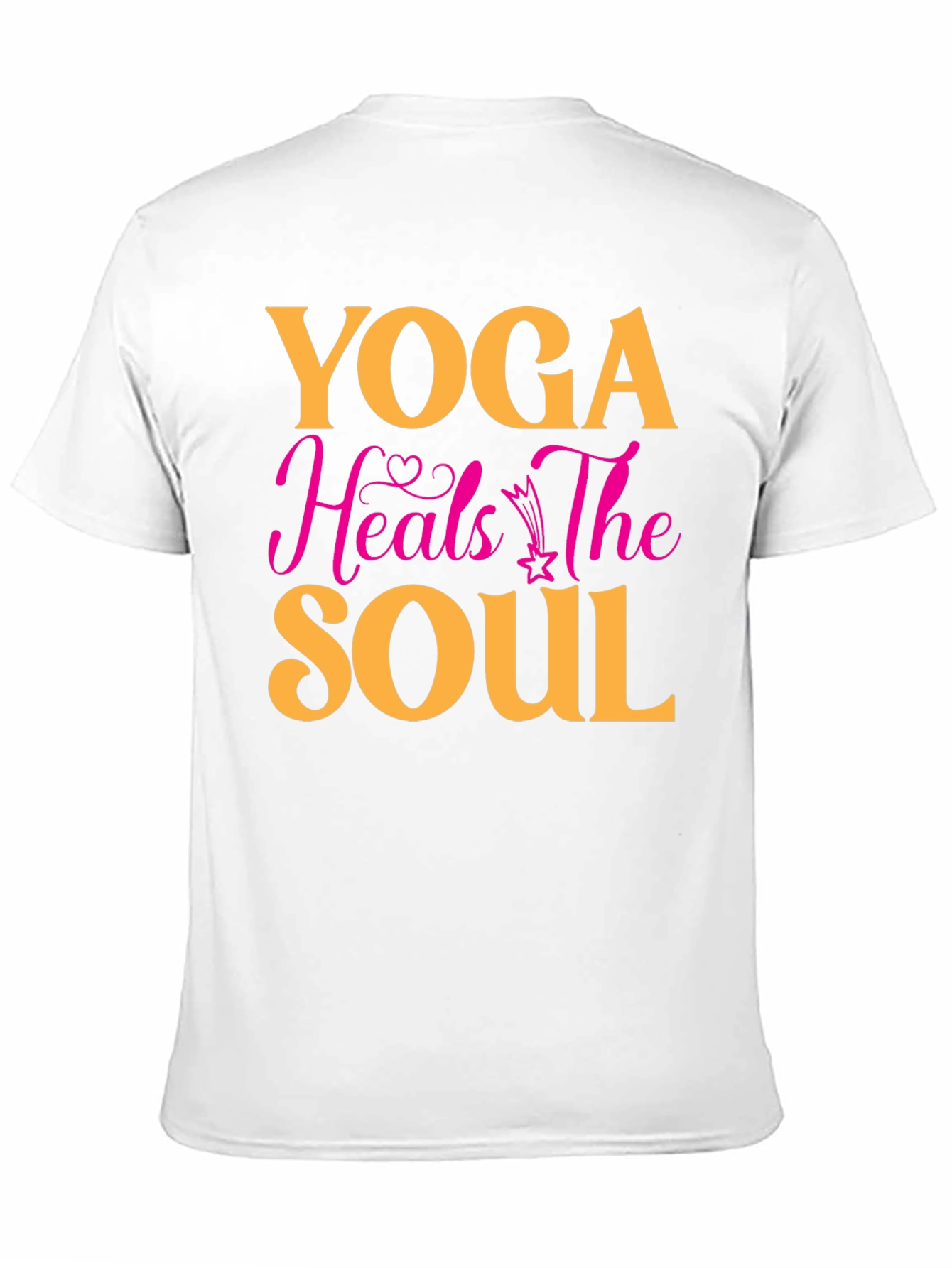 Black Yoga Heals the Soul Graphic T-Shirt view 11