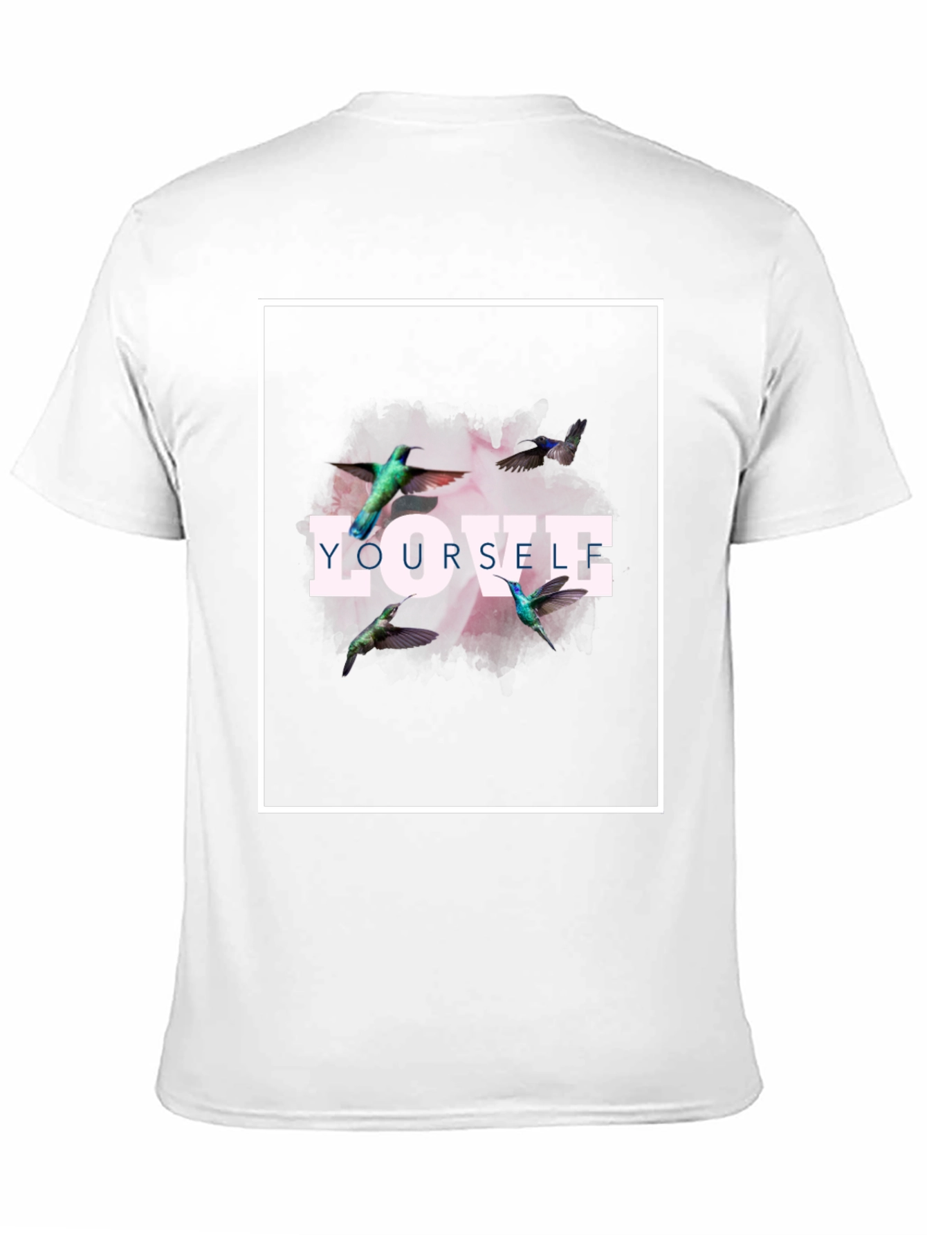 Black Love Yourself Hummingbird Graphic Tee - Black view 11
