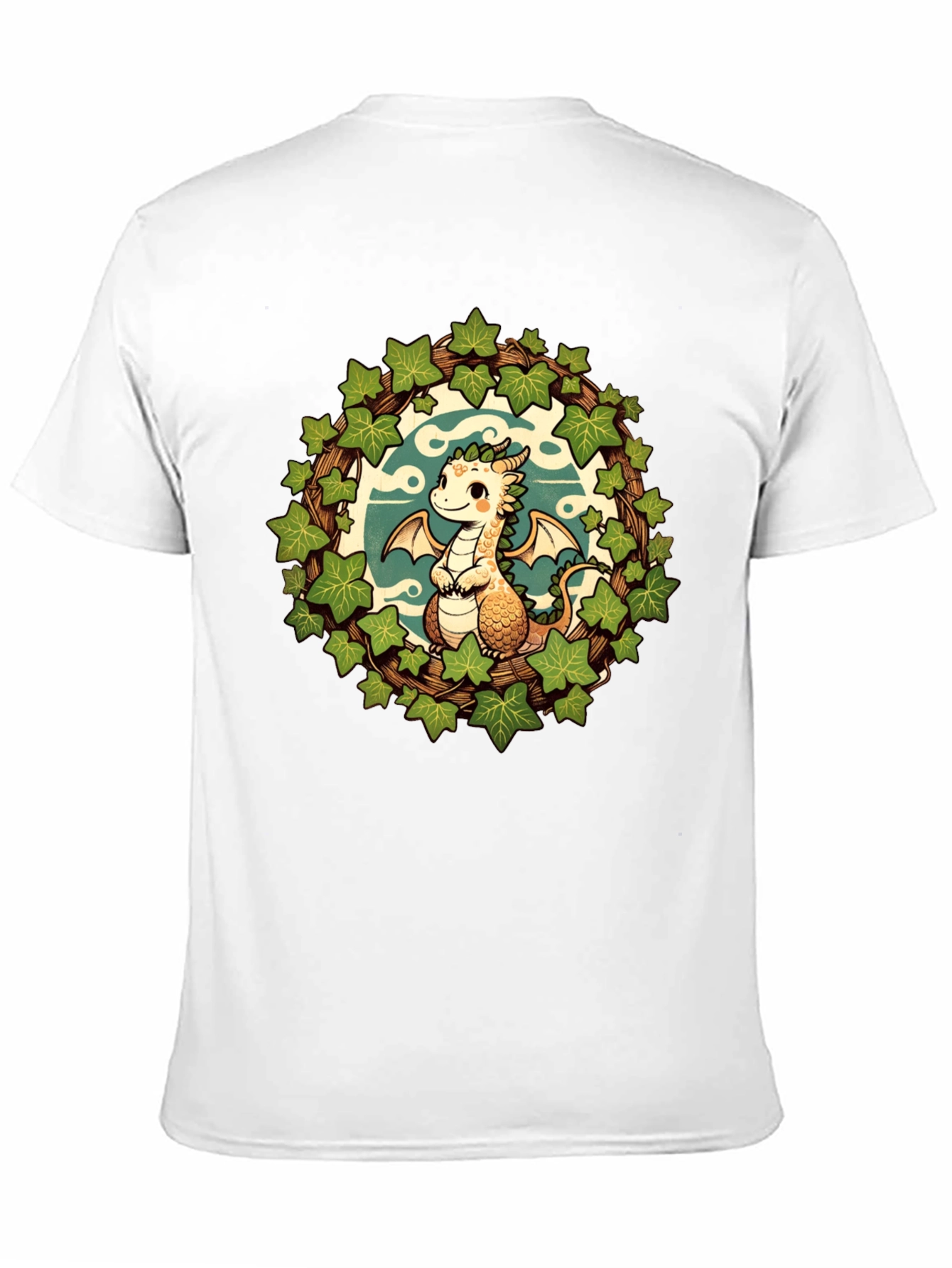 Black Dragon & Ivy Wreath Graphic Tee view 11