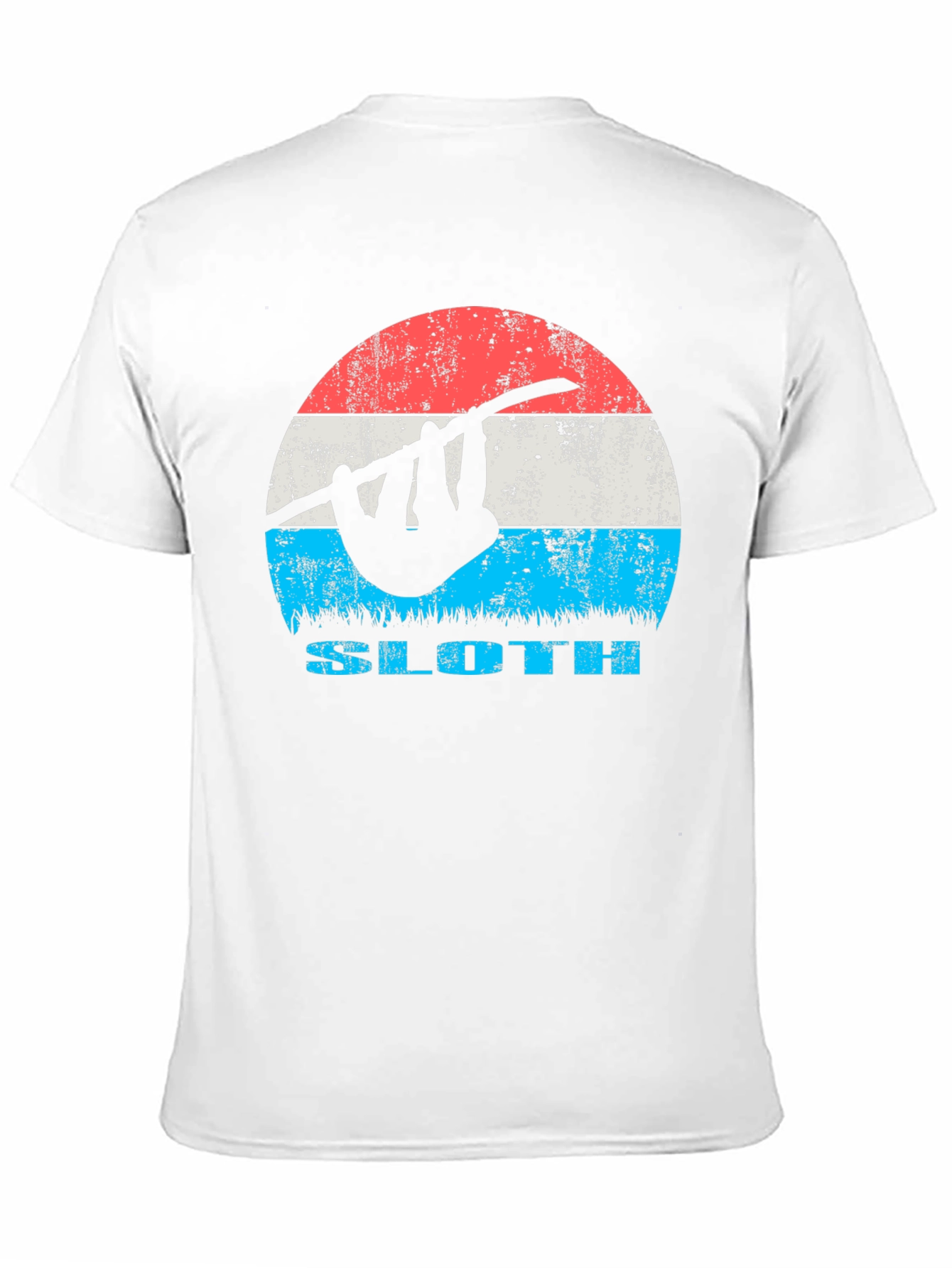 Black Retro Sloth Graphic Tee - Cool Casual T-Shirt view 11