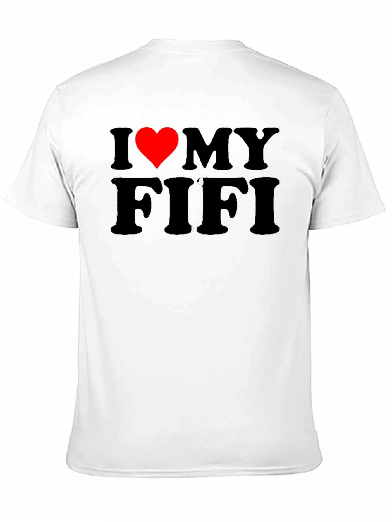 Black I Heart My Fifi Black T-Shirt Novelty Tee view 11