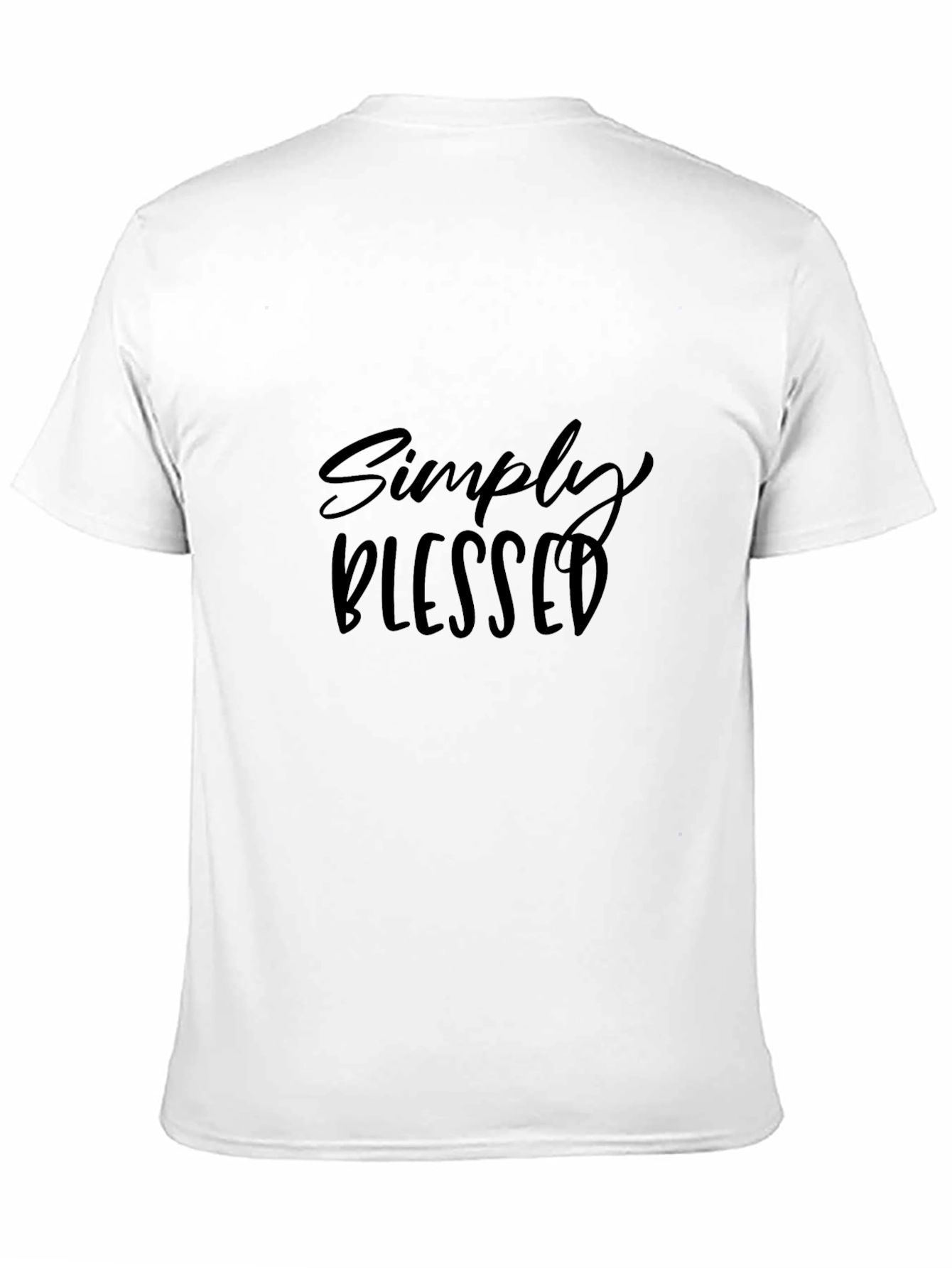 Black Simply Blessed Black Graphic T-Shirt view 11