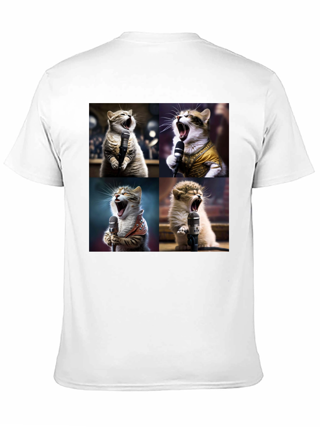 Black Cat Band T-Shirt: Music Loving Cats view 11