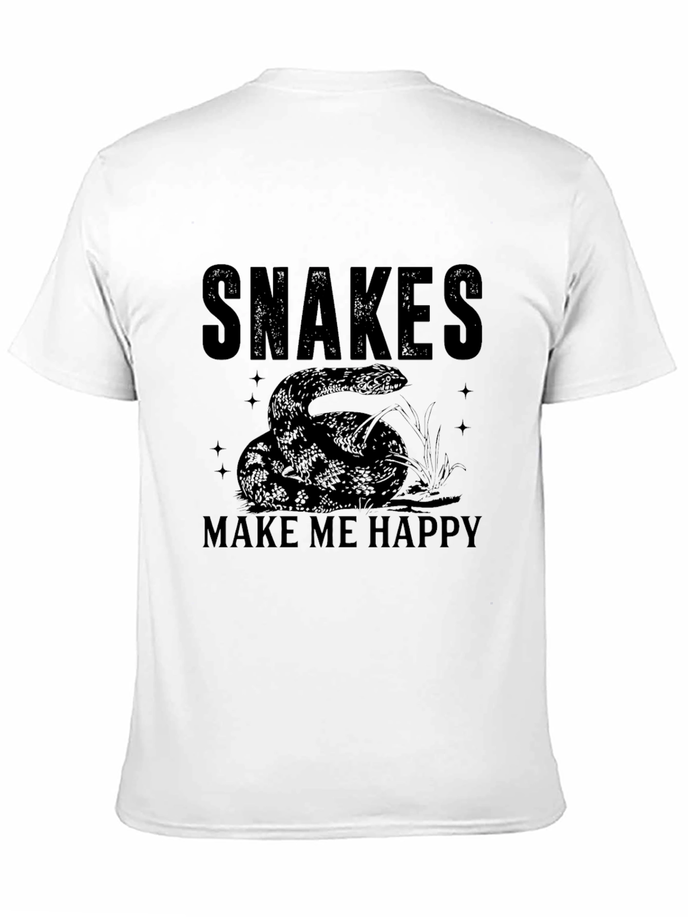 Black Snakes Make Me Happy Black Graphic Tee view 11