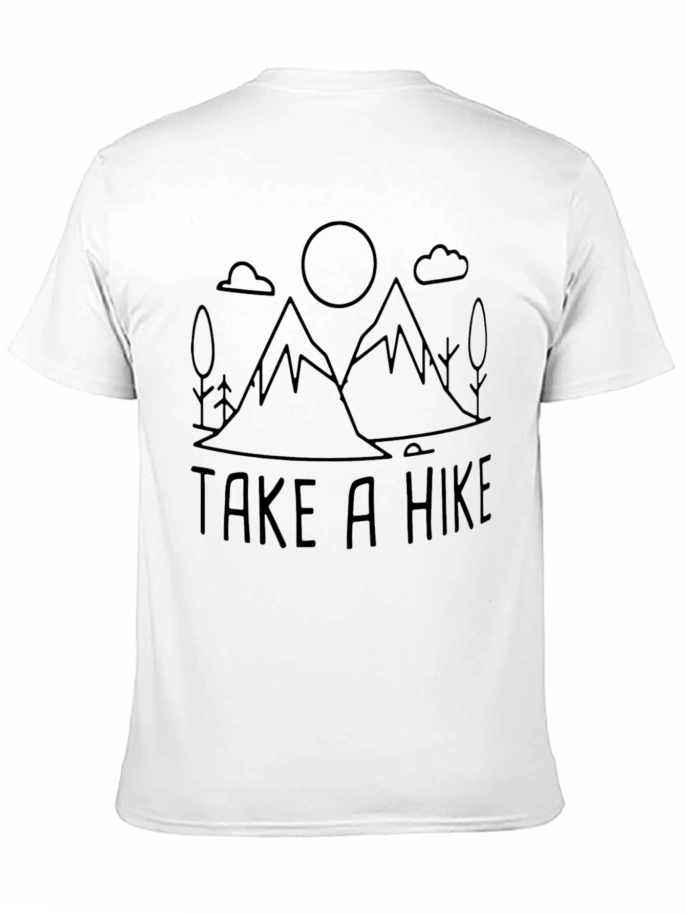 Black Take a Hike Black Graphic T-Shirt view 11