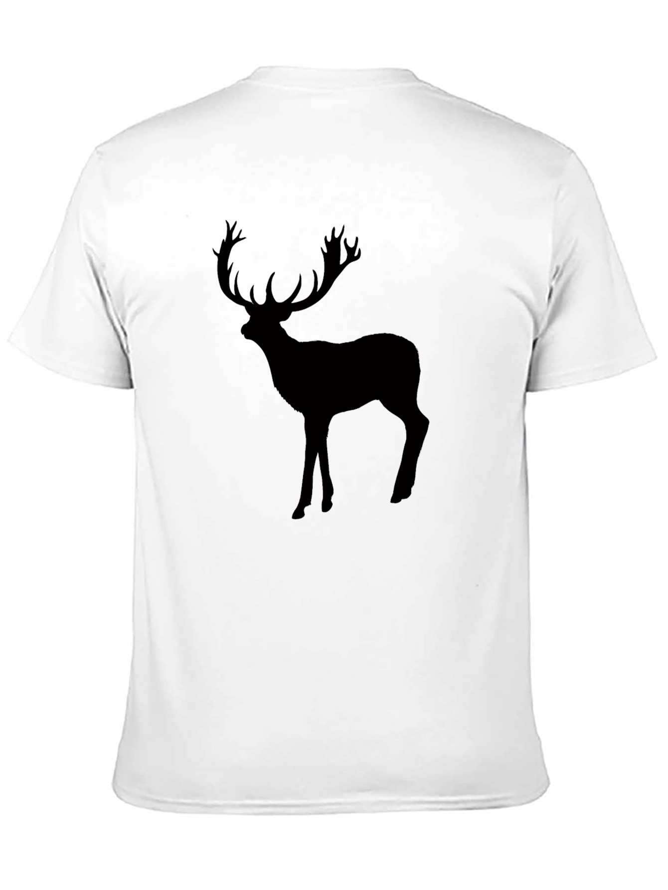 Black Black Deer Graphic Tee - Men's Crew Neck T-Shirt view 11