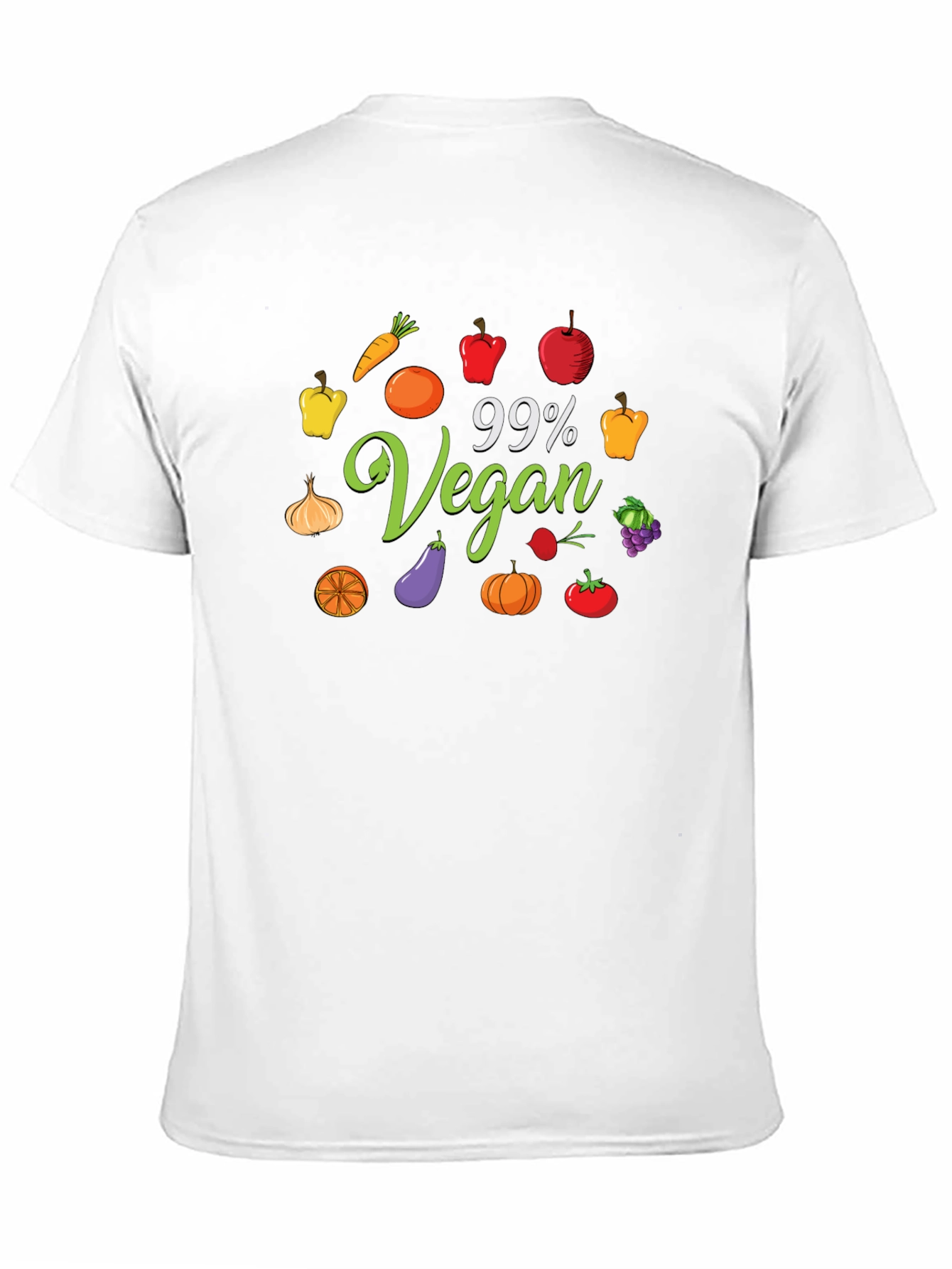 Black 99% Vegan T-Shirt - Plant Based Lifestyle Apparel view 11