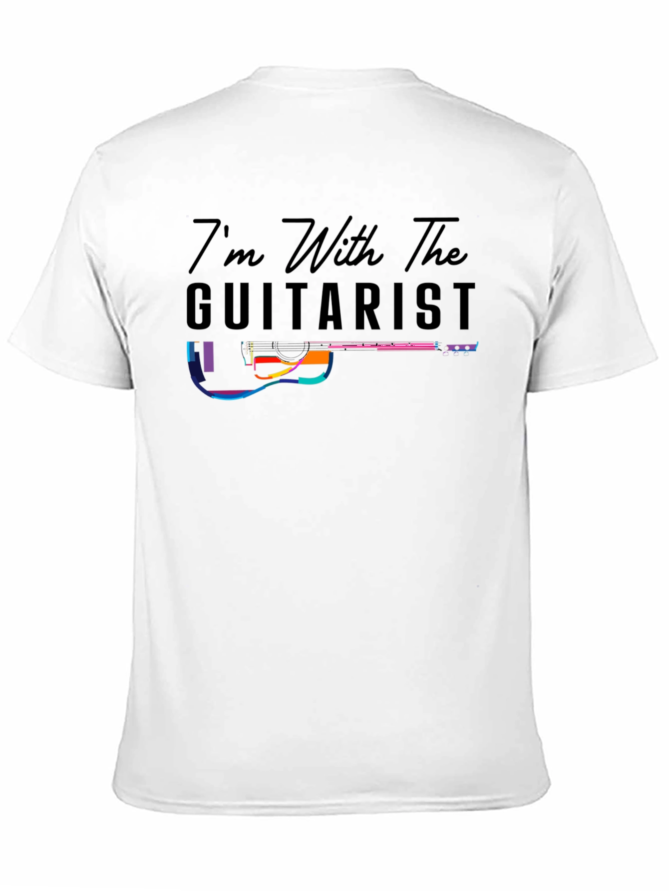 Black I'm With The Guitarist Graphic T-Shirt view 11