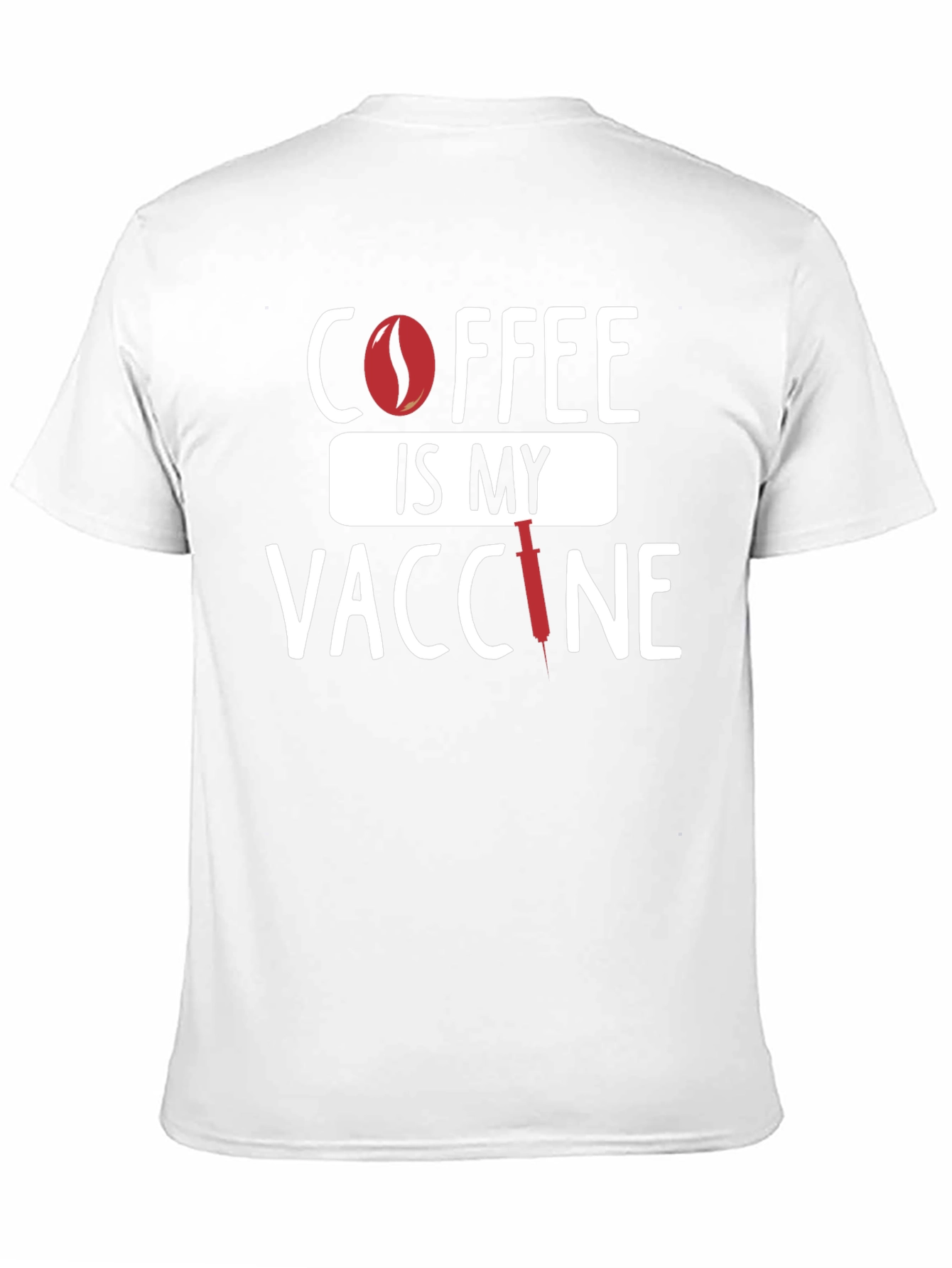 Black Coffee Is My Vaccine T-Shirt - Unisex Cotton Tee view 11