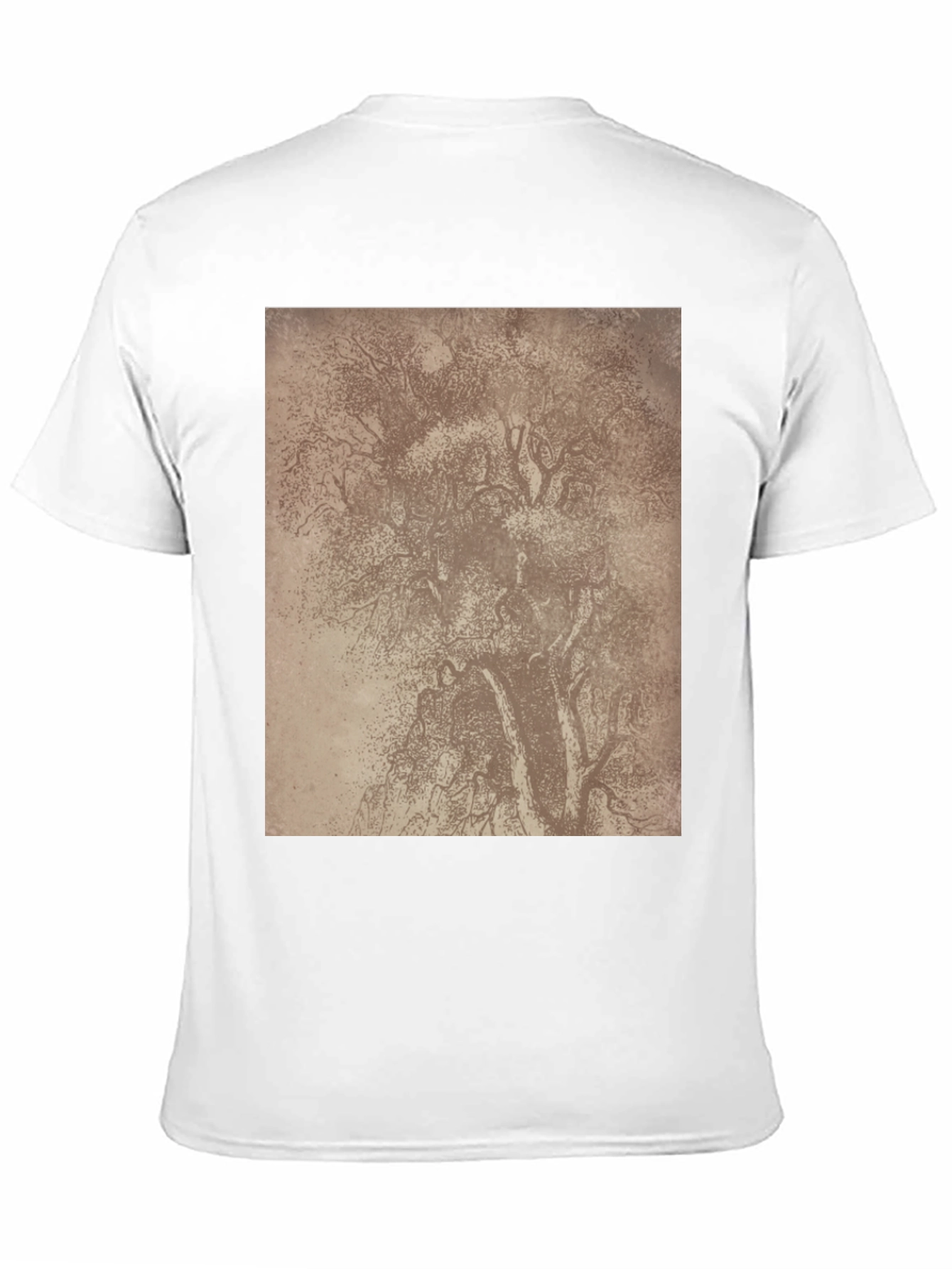 Black Tree Sketch Graphic Tee - Classic Black Comfort view 11