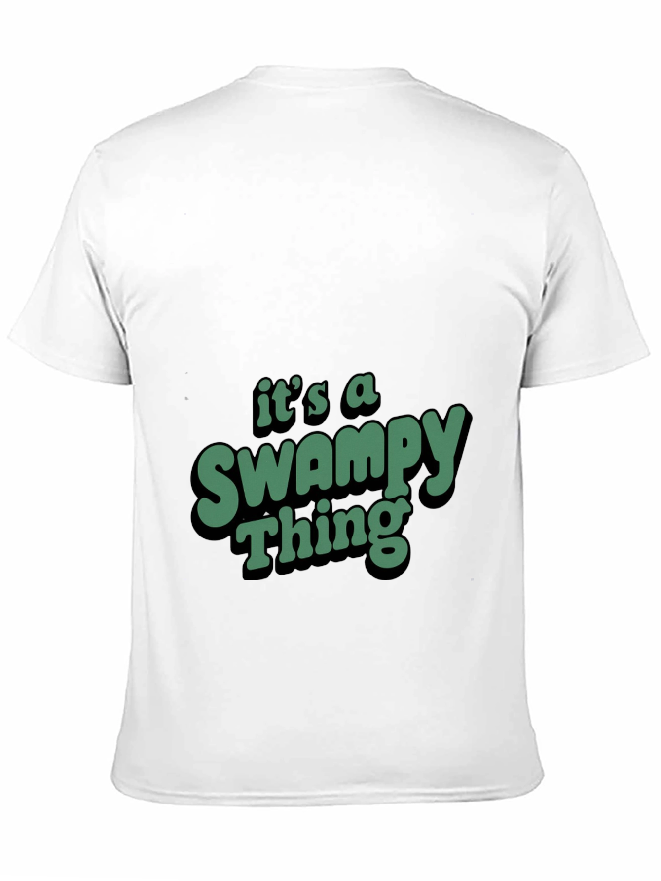 Black Swampy Thing Graphic T-Shirt view 11