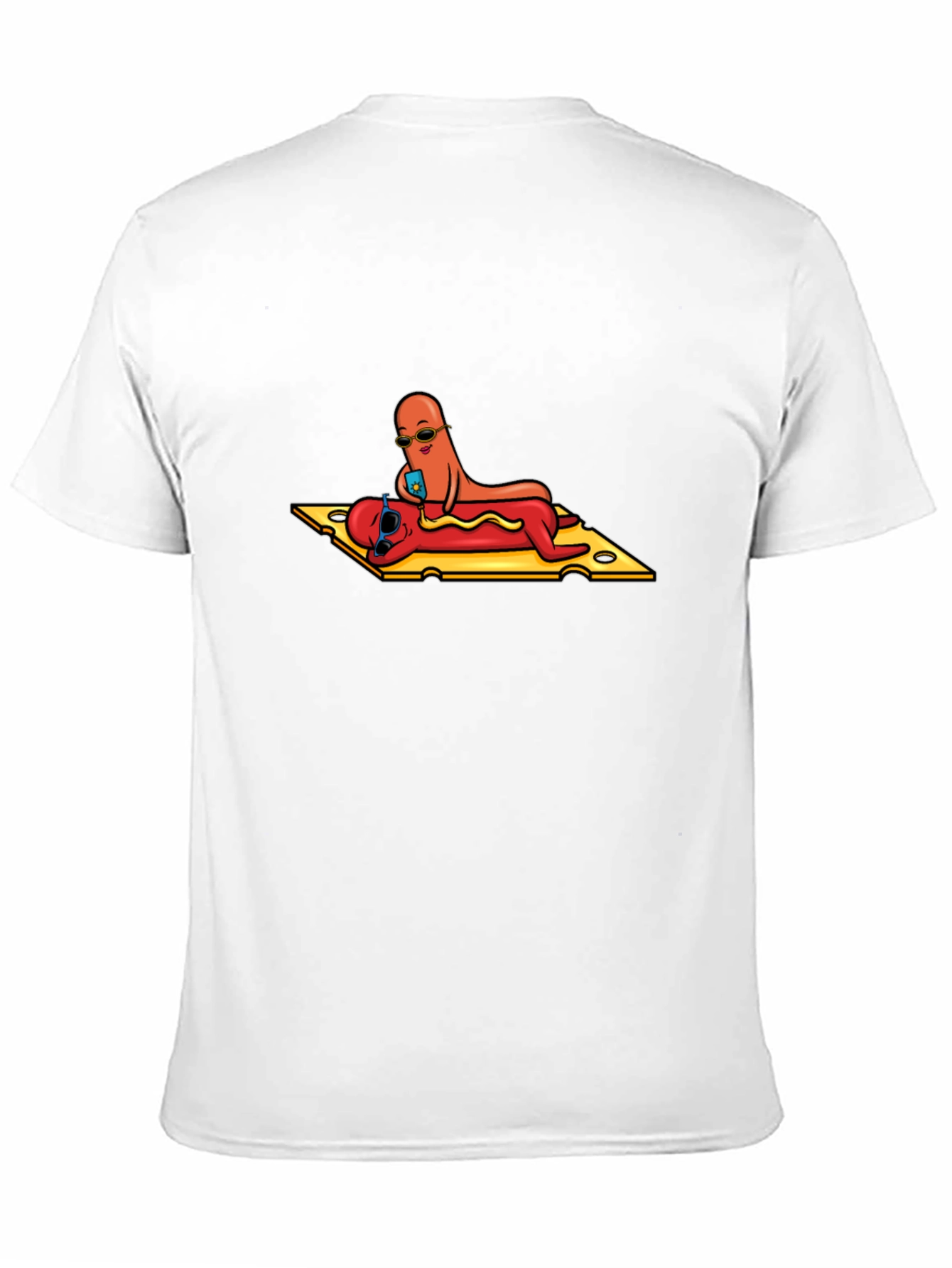 Black Hot Dog Selfie T-Shirt - Funny Foodie Tee view 11