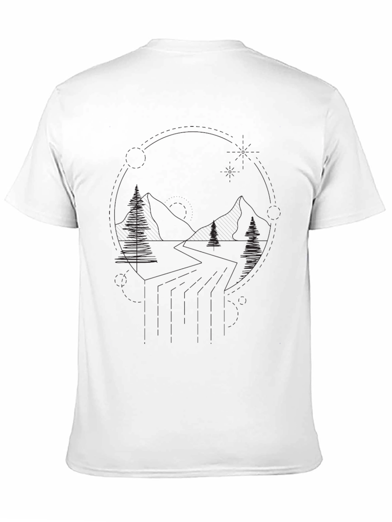 Black Men's Graphic Tee - Outdoors & Nature view 11