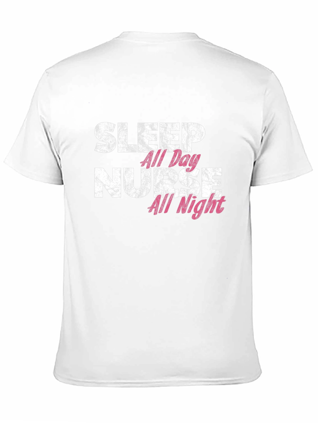 Black Sleep All Day Nurse All Night Graphic Tee view 11