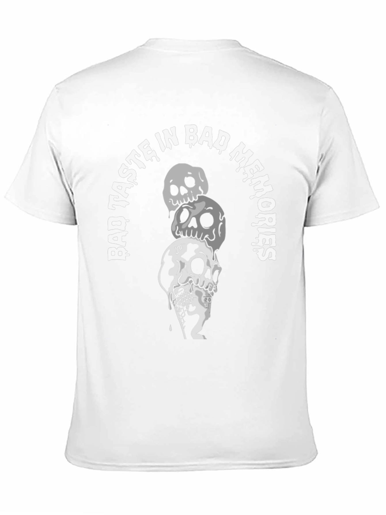 Black Skull Ice Cream T-Shirt - Bad Taste in Bad Memories view 11