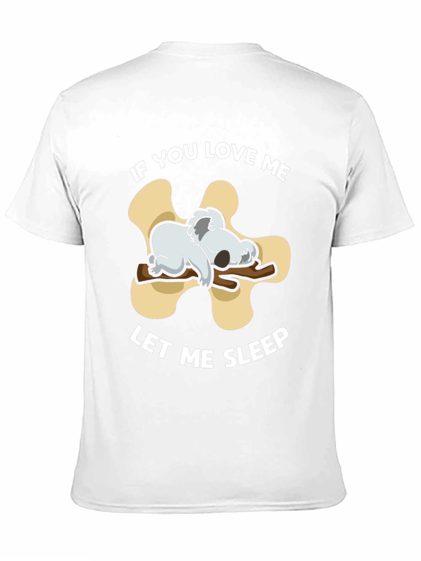 Black Koala 'Let Me Sleep' Graphic T-Shirt view 11