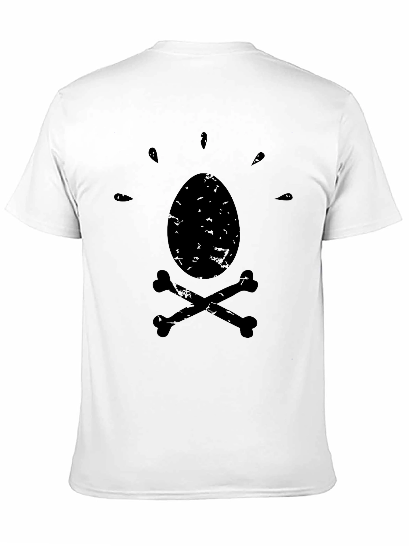 Black Egg & Bones T-Shirt - Funny Pirate Graphic Tee view 11