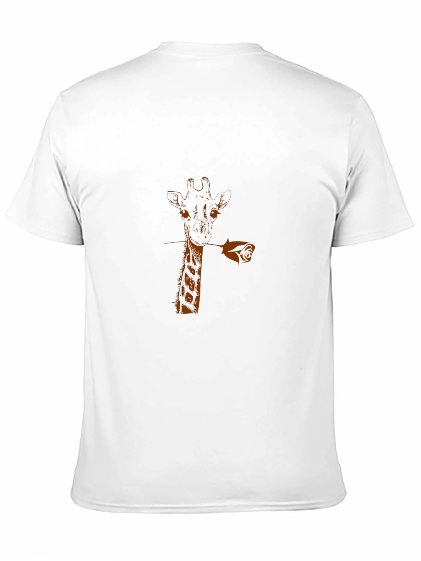 Black Giraffe Rose Graphic Tee - Black view 11