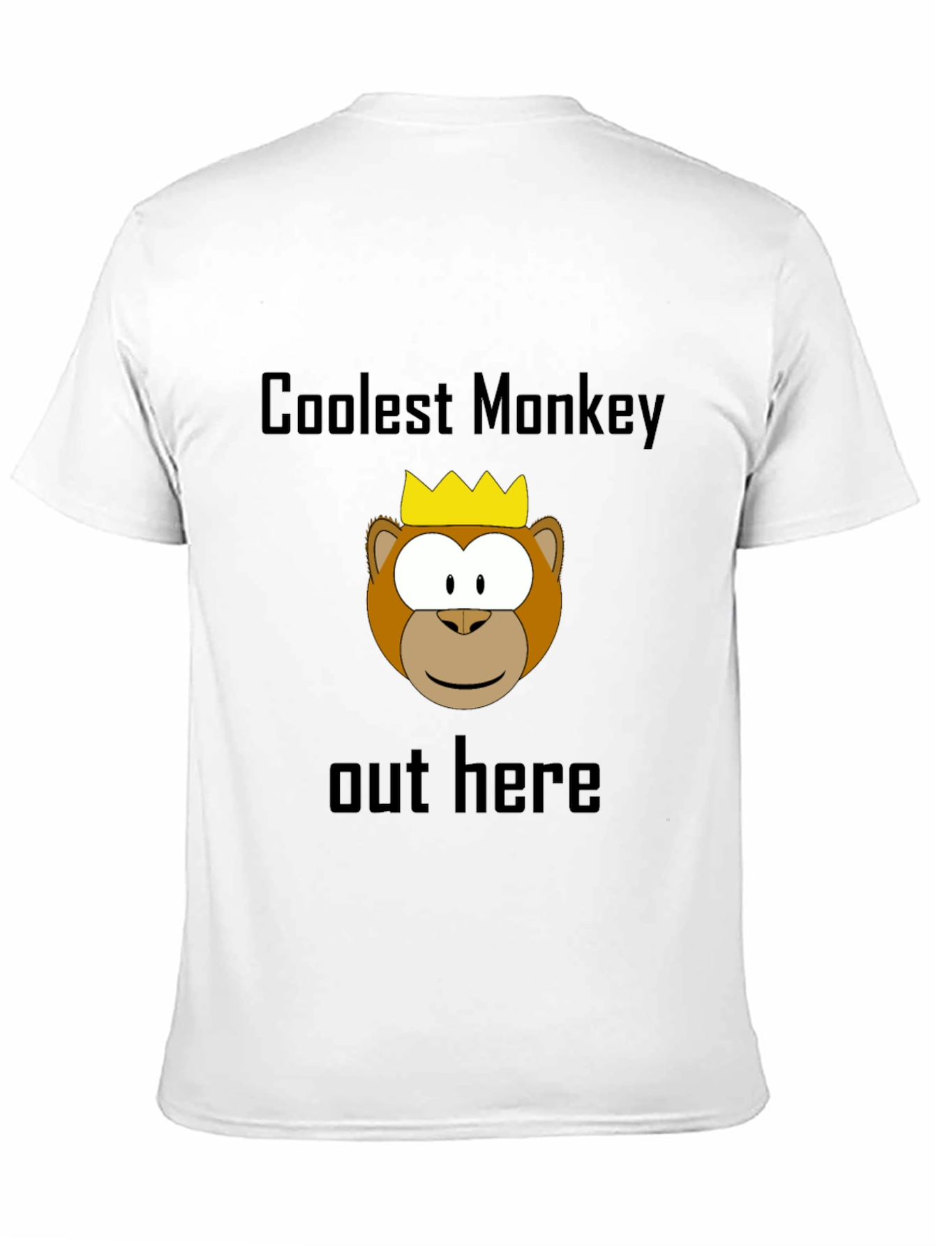 Black Coolest Monkey Graphic Tee - Black view 11