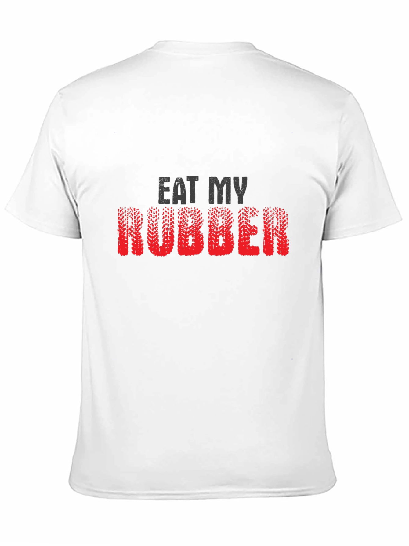 Black Eat My Rubber Graphic Tee - Novelty T-Shirt view 11