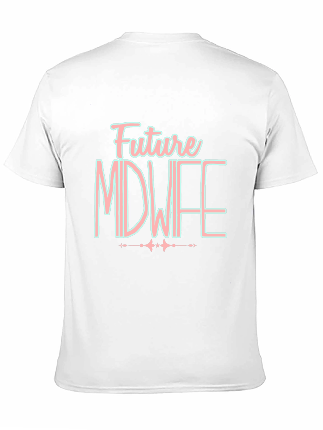 Black Future Midwife T-Shirt - Black Cotton Tee view 11